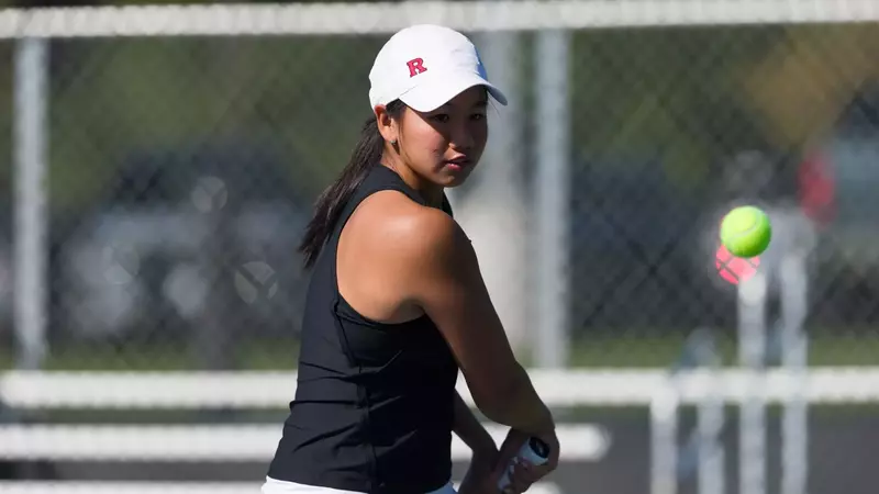 Rutgers University Women's Tennis, Piscataway, NJ. 10/09/2026 Photo by Steve Hockstein/HarvardStudio.com