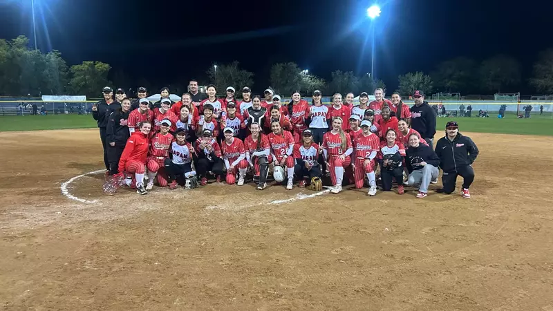 Rutgers softball with Team Japan at the Mary Nutter Collegiate Classic