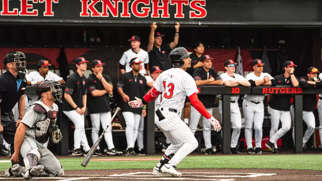 Rutgers Baseball Game Action