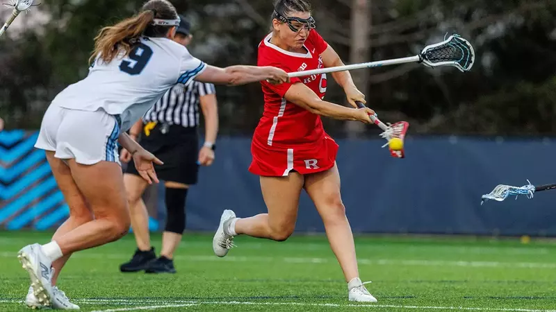 Caroline Ling produced a team-high six points in Rutgers women's lacrosse's 14-9 loss to No. 5 Johns Hopkins in the opening round of the Big Ten Tournament.
