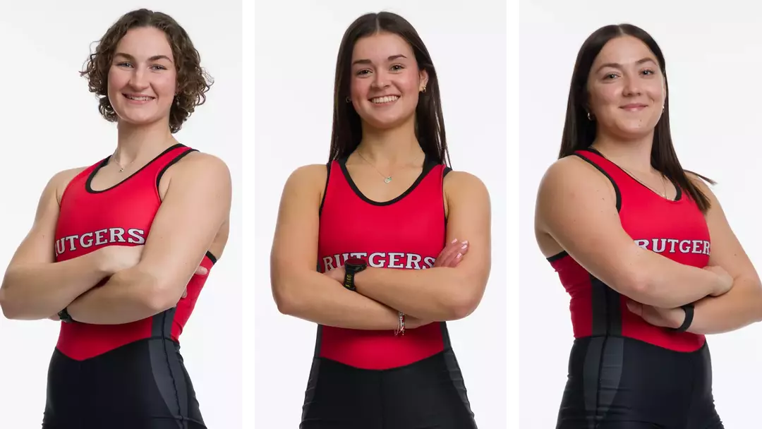 Rutgers women's rowing All-Big Ten Freshman Selections - Juliann Northup, Megan Pruitt and Hannah Roetger