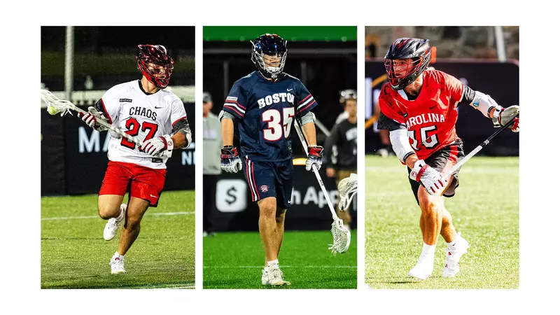 Three Men's Lacrosse Alumni Were Named PLL All-Stars: Ethan Rall, Ross Scott and Shane Knobloch