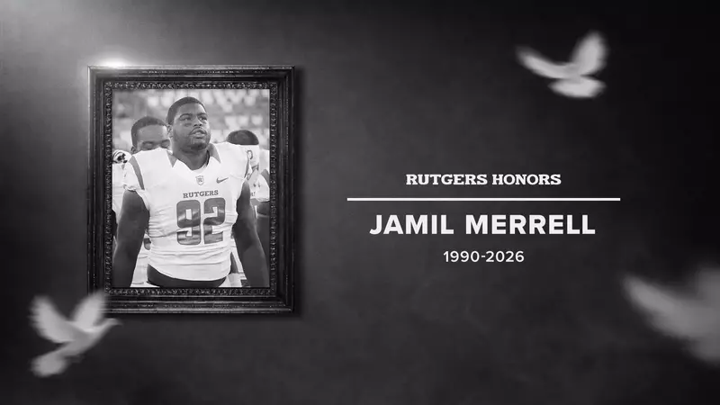 graphic honoring the passing of former captain Jamil Merrll