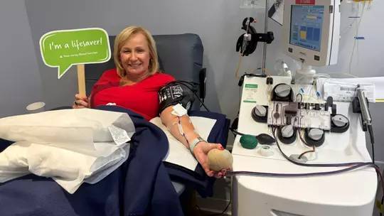 Sue Beurskens has made over 150 blood donations