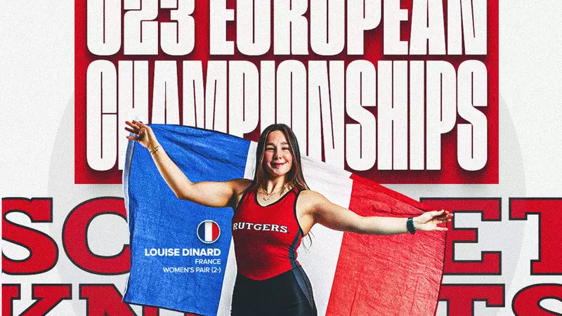 Louise Dinard U23 European Rowing Championship - front page graphic