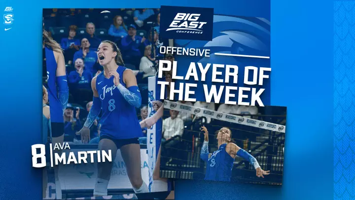 Ava Martin BIG EAST Offensive Player of the Week