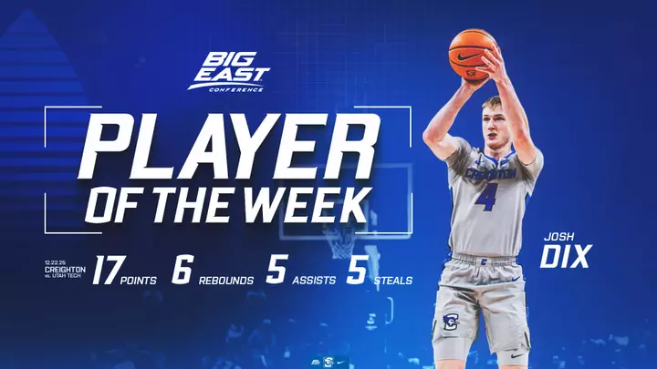 Josh Dix Player of the Week graphic