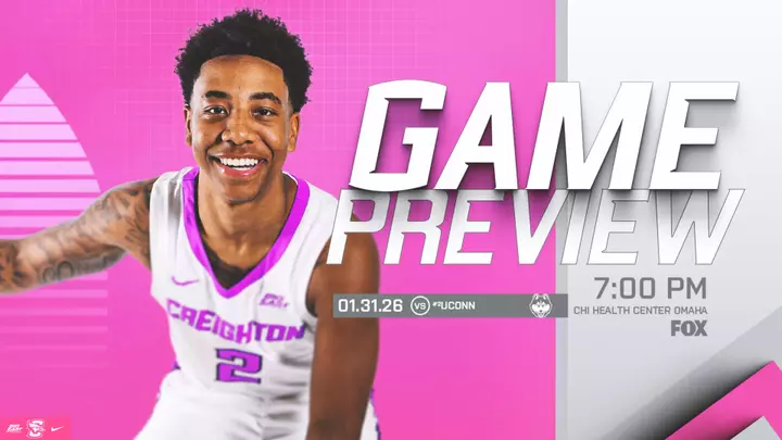 Creighton vs. UConn MBB graphic