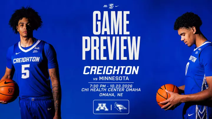 Men's Basketball Preview Graphic vs. Minnesota