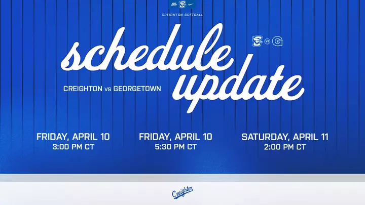 Softball Schedule Change