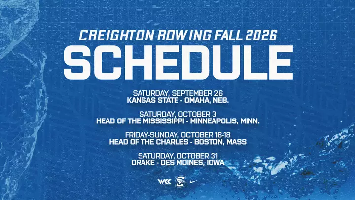 Rowing Fall 2026 Schedule