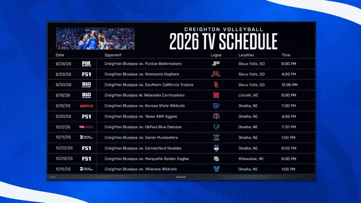 2026 Volleyball Television Schedule