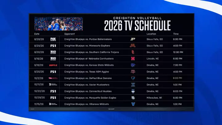 2026 Volleyball Television Schedule