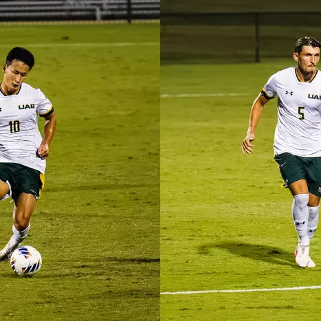 Kim, Pusback Earn American Conference Honorable Mention