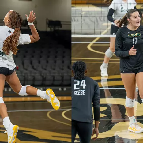 Vaughn, Smock Earn American Conference Honorable Mention Honors