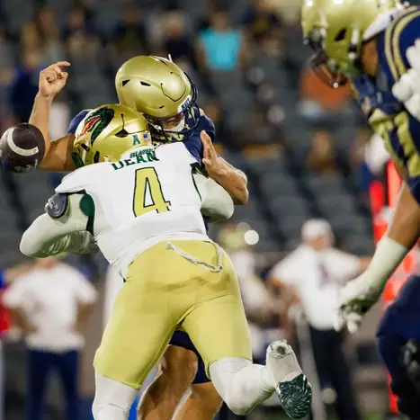Blazers Earn First Win Over Navy, 24-20