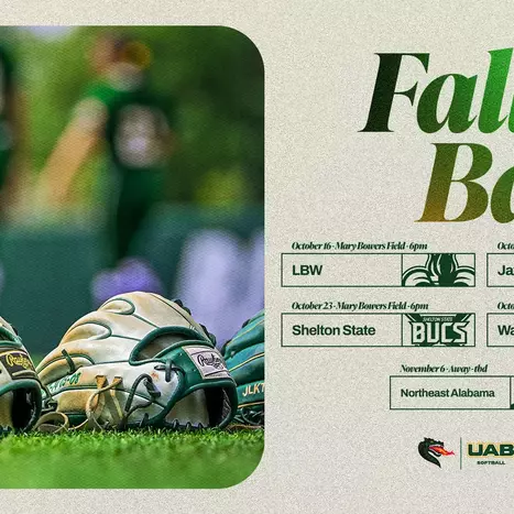 Softball Announces Fall 2026 Slate