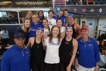 during the Gators' meet at the NCAA Championship on Saturday, March 21, 2026 at McAuley Aquatic Center in Atlanta, GA / UAA Communications photo by Audrey Djuricich
