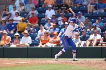 Cassidy McLellan batting against Auburn