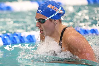 Lainy Kruger competes at the 2026 NCAA Swimming & Diving Championships