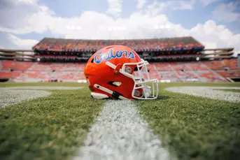 Gators helmet at Auburn