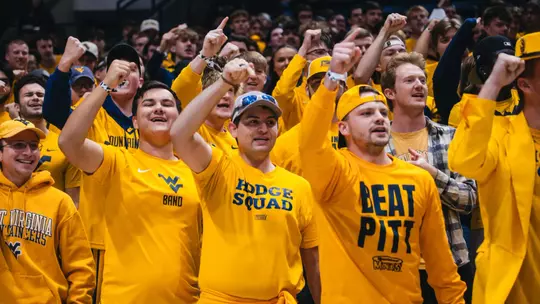 West Virginia hosts Pitt for the Backyard Brawl at Hope Coliseum on Thursday, Nov. 13, 2025, in Morgantown, W.Va.