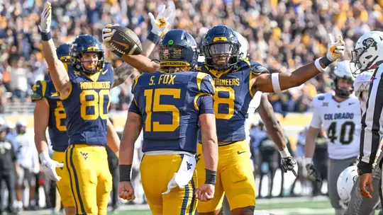 West Virginia defeats Colorado at Milan Puskar Stadium on Saturday, Nov. 8, 2025.