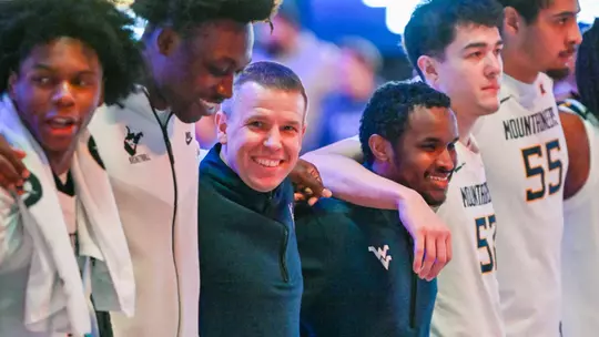 Game action WVU vs Coppin St. Dec. 3, 2025 at the Hope Coliseum