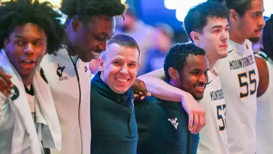 Game action WVU vs Coppin St. Dec. 3, 2025 at the Hope Coliseum