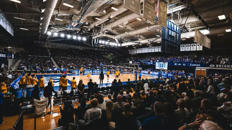 WVU voleyball played at BYU on Oct. 10