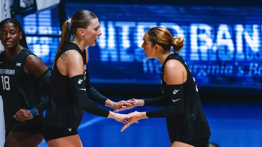 WVU Volleyball played against BYU in its 2025 Coal Rush match