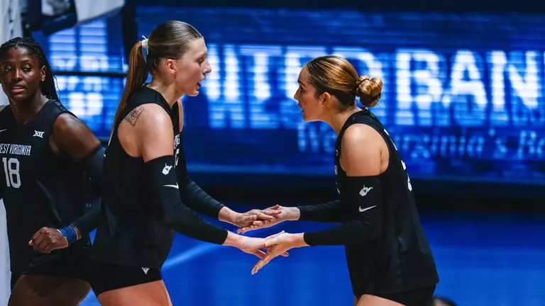 WVU Volleyball played against BYU in its 2025 Coal Rush match