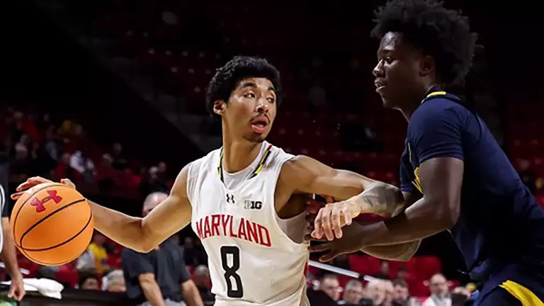 West Virginia lost an exhibition basketball game in overtime 90-81 to Maryland a XFINITY Center in College Park, Maryland, on Sunday, Oct. 18, 2026.
