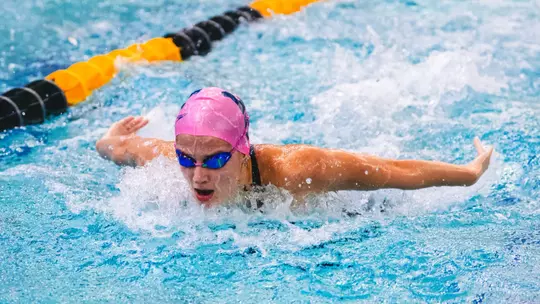 The West Virginia University women's swimming team opened the 2026-27 campaign with a dominating, 214-61, victory over the Marshall Thundering Herd at The Peak Health Aquatic Center at Mylan Park on Friday.