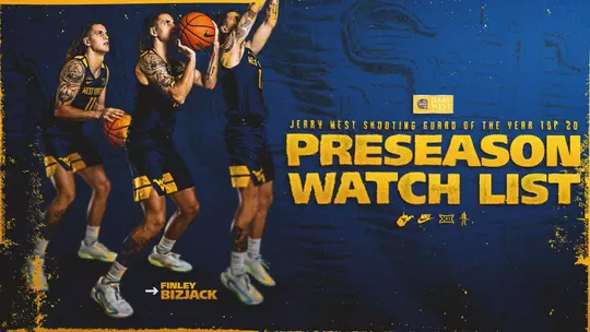 Finley Bizjack has been named to the Jerry West Award Preseason Watch List