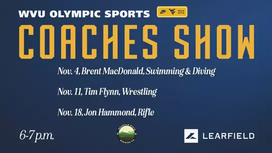 The WVU Olympic Sports Coaches Show will have three episodes in November 2026.