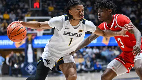 Game action from WVU vs Utah Wednesday, Feb. 18, 2026 at the Hope Coliseum.