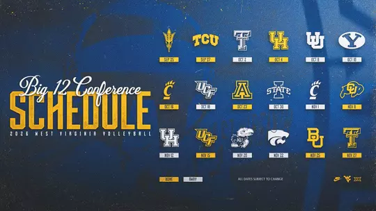 2026 Big 12 Schedule VB
