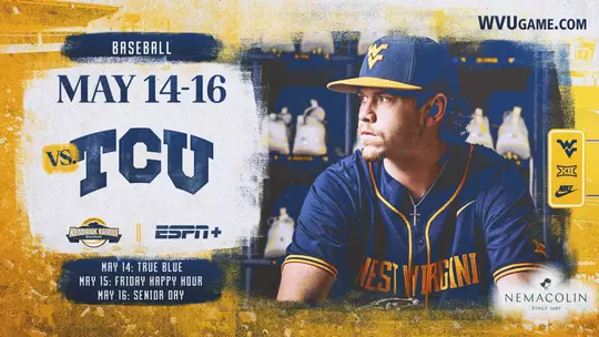 Matchup vs. TCU graphic featuring Carson Estridge