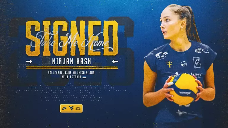 WVU Volleyball announces the signing of Estonian Middle Blocker Mirjam Kask