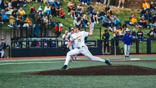 Maxx Yehl throws a pitch against TCU