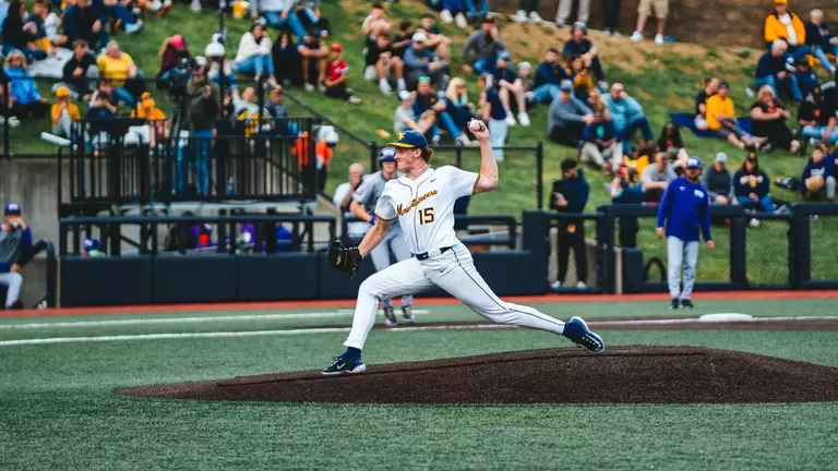 Maxx Yehl throws a pitch against TCU