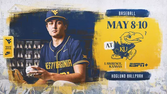 Matchup graphic showcasing Joshua Surigao for WVU's series against Kansas