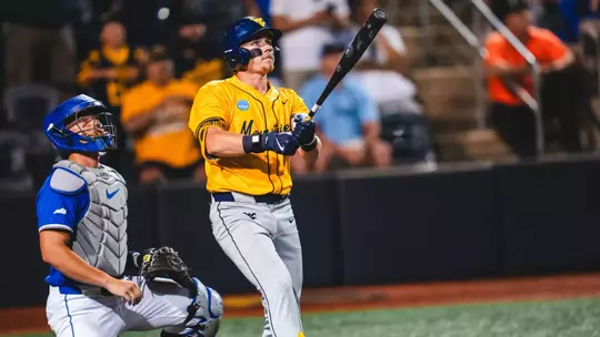 Paul Schoenfeld hits a home run against Kentucky in the NCAA Regional