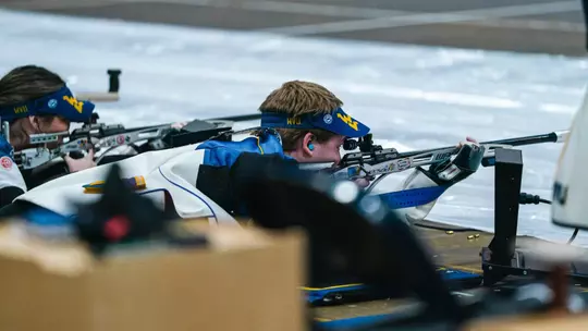 Griffin Lake on the ground shooting his shot