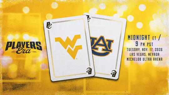 The game time has been set for the WVU-Auburn game in Las Vegas