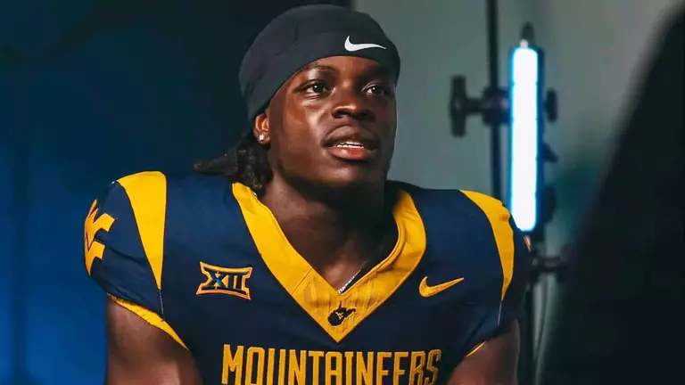 Geimere Latimer does an interview session at Big 12 media days in Frisco, Texas on Wednesday, July 8, 2026.