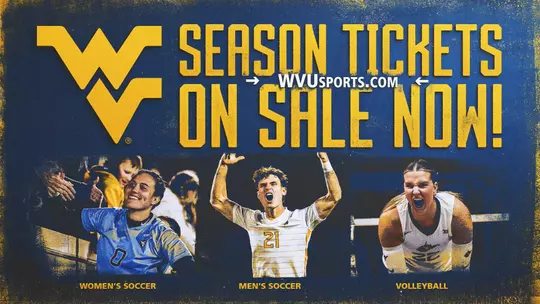 Season tickets for WVU's fall Olympic sports are now on sale.