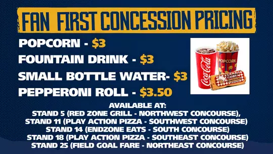 Fan First Concession Pricing