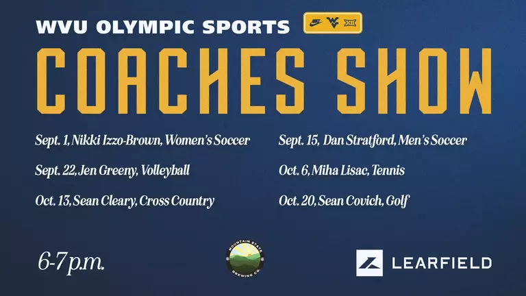 The WVU Olympic Sport Coaches Show takes place at Mountain State Brewing Company on certain dates during the fall.